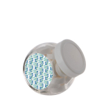 Klein potje met logo gevuld met ronde Wilhelmina Mints 200ml kleur wit hoofdweergave