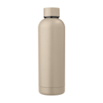 Thermosfles van gerecycled staal bedrukken, 500 ml kleur beige eerste weergave