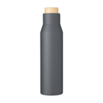 Dubbelwandige lekvrije RVS thermosfles bedrukken 500ml Contempo kleur grijs eerste weergave
