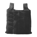 Opvouwbare boodschappentas van 190T polyester kleur zwart tweede weergave