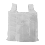 Opvouwbare boodschappentas van 190T polyester kleur wit tweede weergave