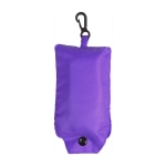 Opvouwbare boodschappentas van 190T polyester kleur paars eerste weergave