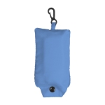 Opvouwbare boodschappentas van 190T polyester kleur lichtblauw tweede weergave