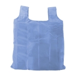 Opvouwbare boodschappentas van 190T polyester kleur lichtblauw derde weergave