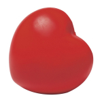 Hartvormige stressbal bedrukken ZenBeat kleur rood tweede weergave
