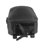 Opvouwbare 600D polyester trolley met wielen en diverse handvatten kleur zwart derde weergave