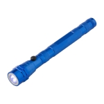 Uittrekbare aluminium zaklamp met 3 LED-lampjes 55cm kleur blauw vierde weergave