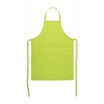 Schort van katoen en polyester kleur lichtgroen tweede weergave