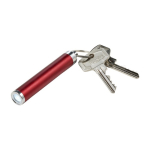 Sleutelhanger met lampje en kleurrijke cilindrische vorm Logolight kleur rood elfde weergave