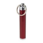 Sleutelhanger met lampje en kleurrijke cilindrische vorm Logolight kleur rood twaalfde weergave