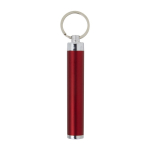 Sleutelhanger met lampje en kleurrijke cilindrische vorm Logolight kleur rood tweede weergave