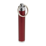 Sleutelhanger met lampje en kleurrijke cilindrische vorm Logolight kleur rood achtste weergave