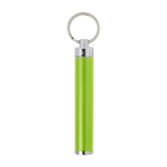 Sleutelhanger met lampje en kleurrijke cilindrische vorm Logolight kleur lichtgroen eerste weergave