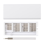 Gereedschapset met 24 precisieschroevendraaiers Magnet kleur wit tweede weergave