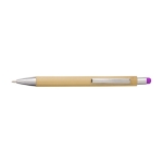 Promotiepen van bamboe met metallic details kleur fuchsia eerste weergave
