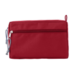 RPET toilettas met dubbele ritssluiting Essential kleur rood eerste weergave