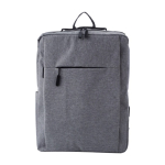Polyester rugzak voor laptop 15'' met USB kleur grijs eerste weergave