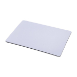 Rubberen muismat om full colour te bedrukken kleur wit vierde weergave