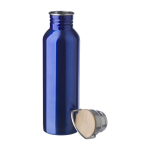 Enkelwandige stalen fles met deksel en handvat, 700ml Clip Neck kleur blauw derde weergave