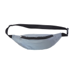Zilveren reflecterende polyester heuptas met logo Night Vision kleur zilver eerste weergave