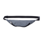 Zilveren reflecterende polyester heuptas met logo Night Vision kleur zilver tweede weergave