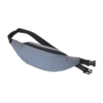 Zilveren reflecterende polyester heuptas met logo Night Vision kleur zilver derde weergave