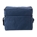 Bedrukte koeltassen met twee compartimenten RPET IceCube kleur blauw derde weergave