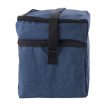 Bedrukte koeltassen met twee compartimenten RPET IceCube kleur blauw vierde weergave