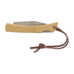 Stalen zakmes met bamboe handvat Knife kleur hout vijfde weergave
