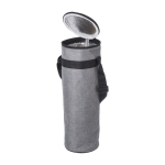 Rpet flessenkoeler met schouderriem en ritssluiting 1,5 liter kleur grijs tweede weergave
