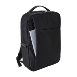 Gerecyclede 16'' laptoprugzakken met USB Power RPET kleur zwart vijfde weergave