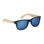 Zonnebril met bamboe pootjes laten bedrukken BeachWood kleur blauw eerste weergave