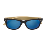 Zonnebril met bamboe pootjes laten bedrukken BeachWood kleur blauw tweede weergave
