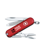 Victorinox roestvrijstalen zakmes met 7 functies kleur rood met jouw bedrukking