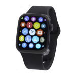 Bluetooth multifunctioneel smartwatch met logo Square kleur zwart tweede weergave
