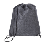 rPET vilten rugzak met polyester touwen City RPET kleur grijs tweede weergave
