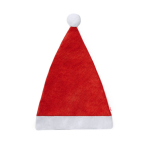 Klassieke RPET kerstmuts met logo Santa kleur rood  negende weergave