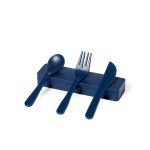 Set van 3 herbruikbaar bestek in kleurrijke doos Takeaway kleur marineblauw  negende weergave