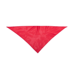 Klassieke driehoekige polyester sjaal in levendige kleuren kleur rood  negende weergave