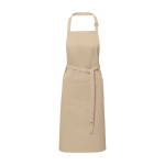 Schort van katoen en polyester met verstelbare band 240 g/m² kleur ivoor