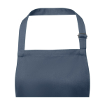 Schort van katoen en polyester met verstelbare band 240 g/m² kleur cyaan blauw weergave detail 1