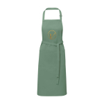 Schort van katoen en polyester met verstelbare band 240 g/m² kleur pastel groen