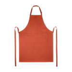 Schort van katoen en polyester met verstelbare band 240 g/m² kleur zalm tweede weergave voorkant