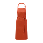 Schort van katoen en polyester met verstelbare band 240 g/m² kleur zalm
