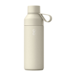 Thermosfles van staal en kunststof met glazen dop Ocean Bottle 500ml kleur zand