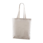 Tas van katoen en synthetische vezels met lange hengsels 130 g/m2 kleur naturel vijfde weergave