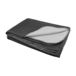 Polyester deken met 2 kleuren omkeerbaar 150g/m2 kleur grijs vijfde weergave