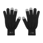 RPET Handschoenen met vingertoppen geschikt voor mobiele touchscreen kleur zwart eerste weergave