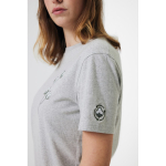 T-shirt van gerecycled en biologisch katoen 180 g/m2 Iqoniq Manuel kleur lichtgrijs gemarmerd