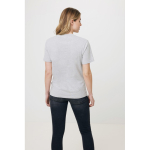 T-shirt van gerecycled en biologisch katoen 180 g/m2 Iqoniq Manuel kleur lichtgrijs gemarmerd